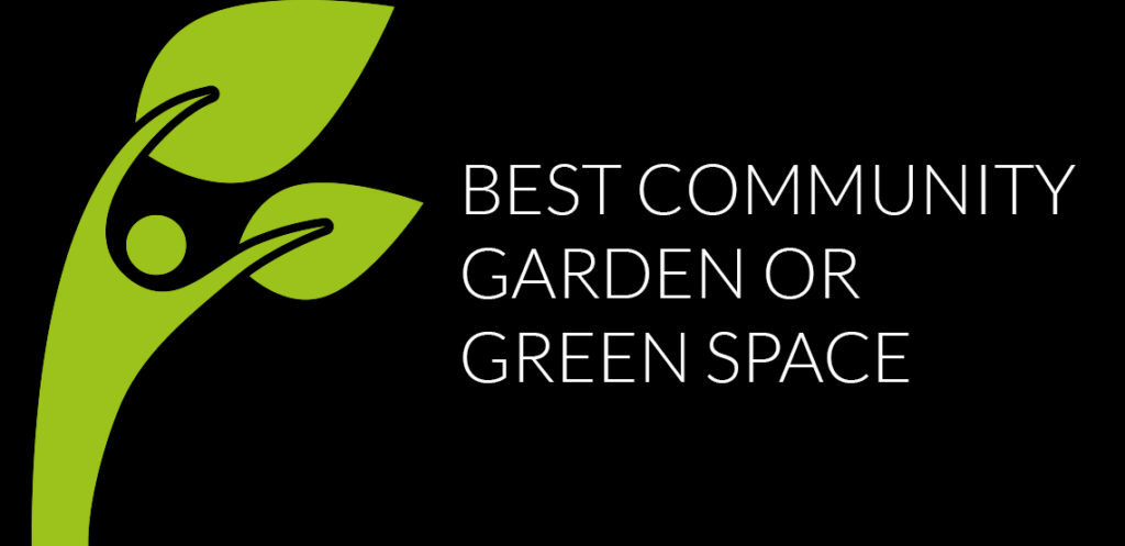 Best community garden or green space award logo